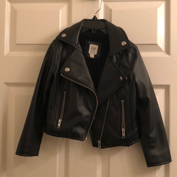 gap leather biker jacket